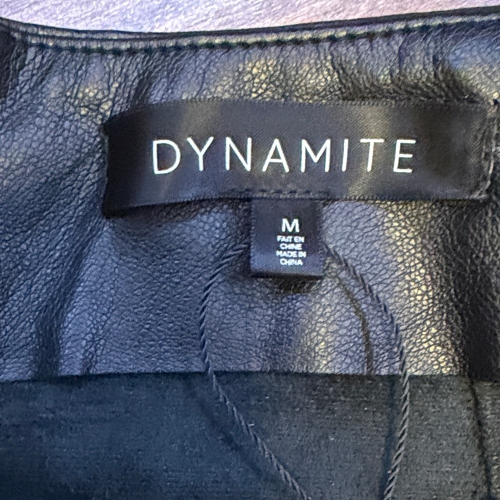 Dynamite black Leather Mini Skirt - Picture 2 of 2